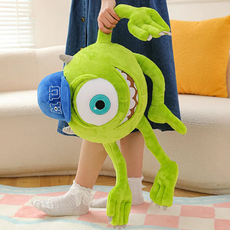 Mike Wazowski Plush Toy | Monsters University Stuffed Animal | Soft PP Cotton | 35cm, 60cm & 80cm