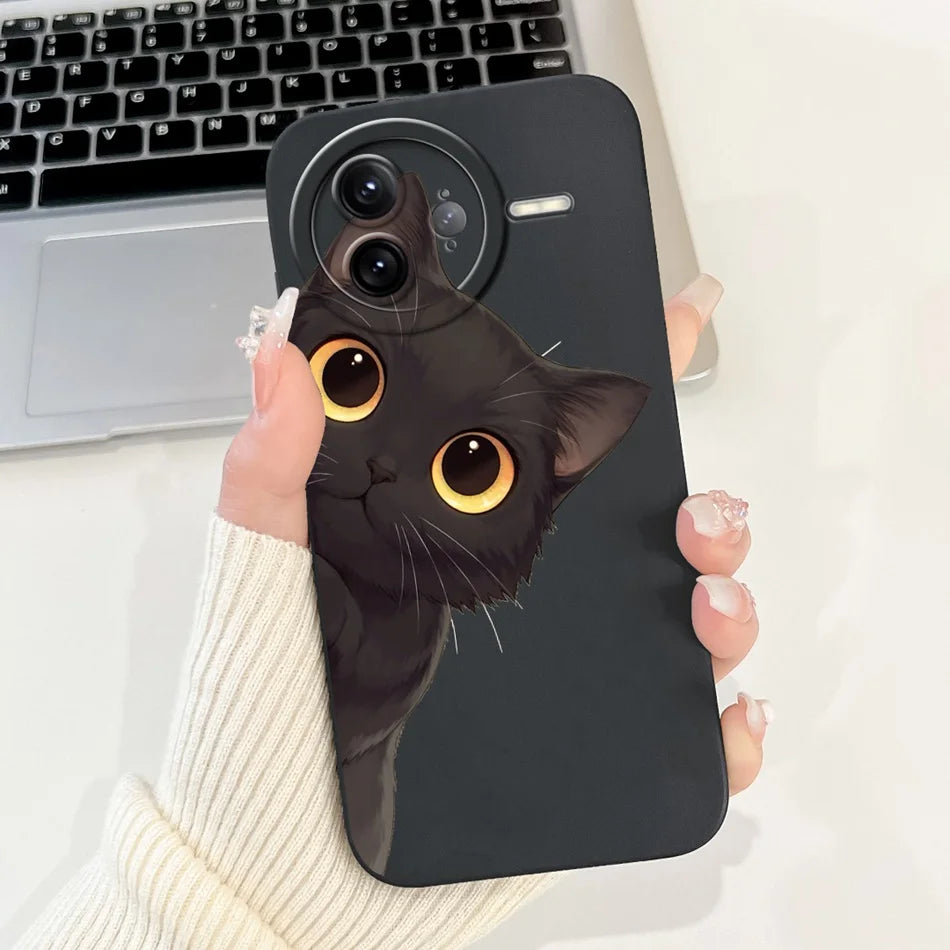 Xiaomi Poco F7 Ultra / F7 Pro Phone Case – Cute Cat & Panda Soft Silicone Shockproof Cover