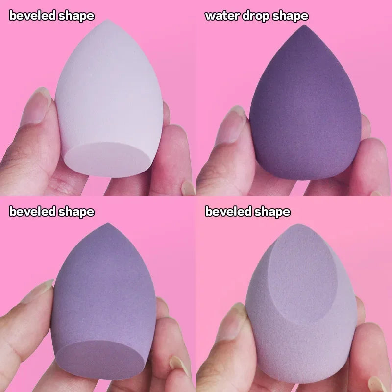 4-16pc Makeup Sponge Powder Puff Dry and Wet Combined Beauty Cosmetic Ball Foundation Powder Puff Bevel Cut Make Up Sponge Tools