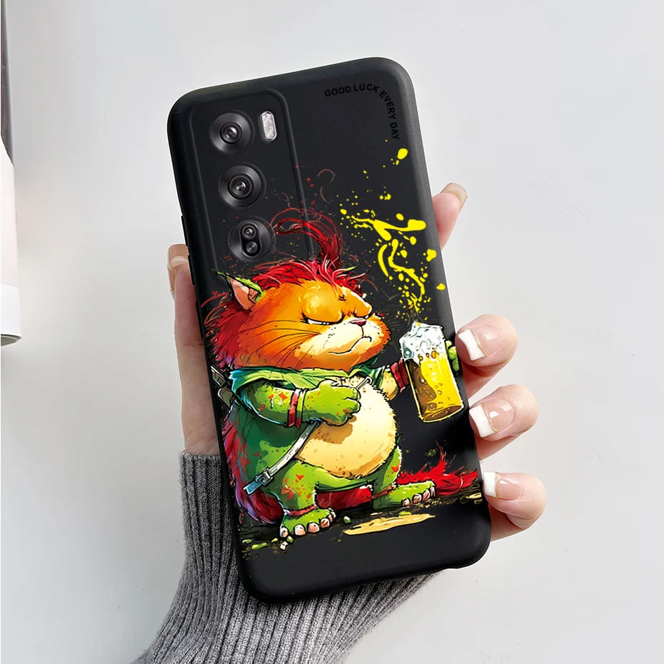OPPO Reno 12 Pro 5G Phone Case – Cute Rabbit & Panda Soft Silicone Cover (CPH2629)
