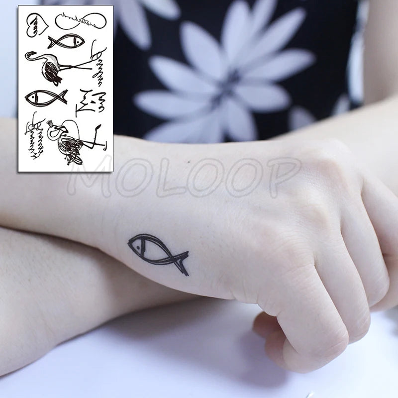 Sexy Red Lips Water Transfer Tattoo – Waterproof Body Art 10.5x6cm