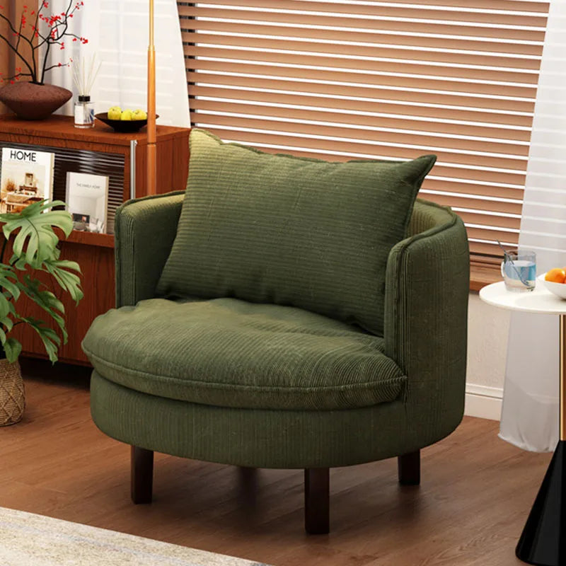 Single Convertible Curved Sofa – Hallway & Balcony Pouf Lounge Chair
