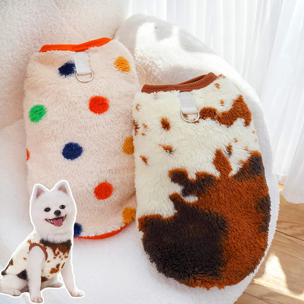 Soft Flannel Dog Pajamas – Warm Winter Vest for Small, Medium & Large Dogs (2.5–35kg)