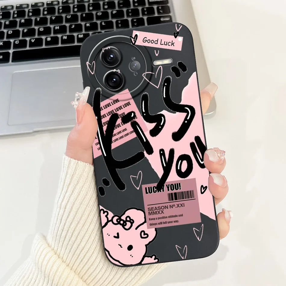 Xiaomi Poco F7 Ultra / F7 Pro Phone Case – Cute Cat & Panda Soft Silicone Shockproof Cover