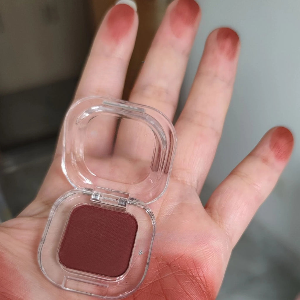 Monochrome Matte Brick Red Eyeshadow Silky Brown Powder Palette Waterproof Lying Silkworm Eyeliner Aegyo-sal Under Eye Makeup