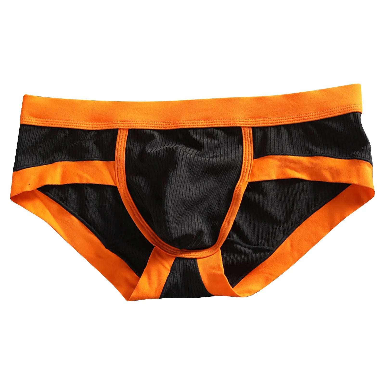 Men's Low-Waist Sexy Striped Briefs – U-Convex Breathable Soft Fiber Underwear