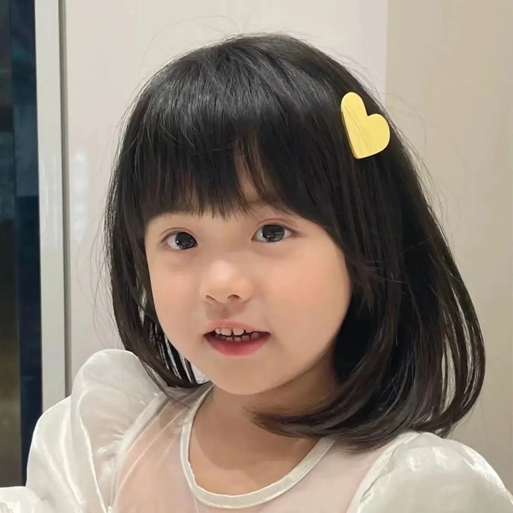 Child-like Breathable Head Covering Girls Medium Length Wig Rebirth Doll Hair Accessories Ornaments Kids Headdress Baby Headwear