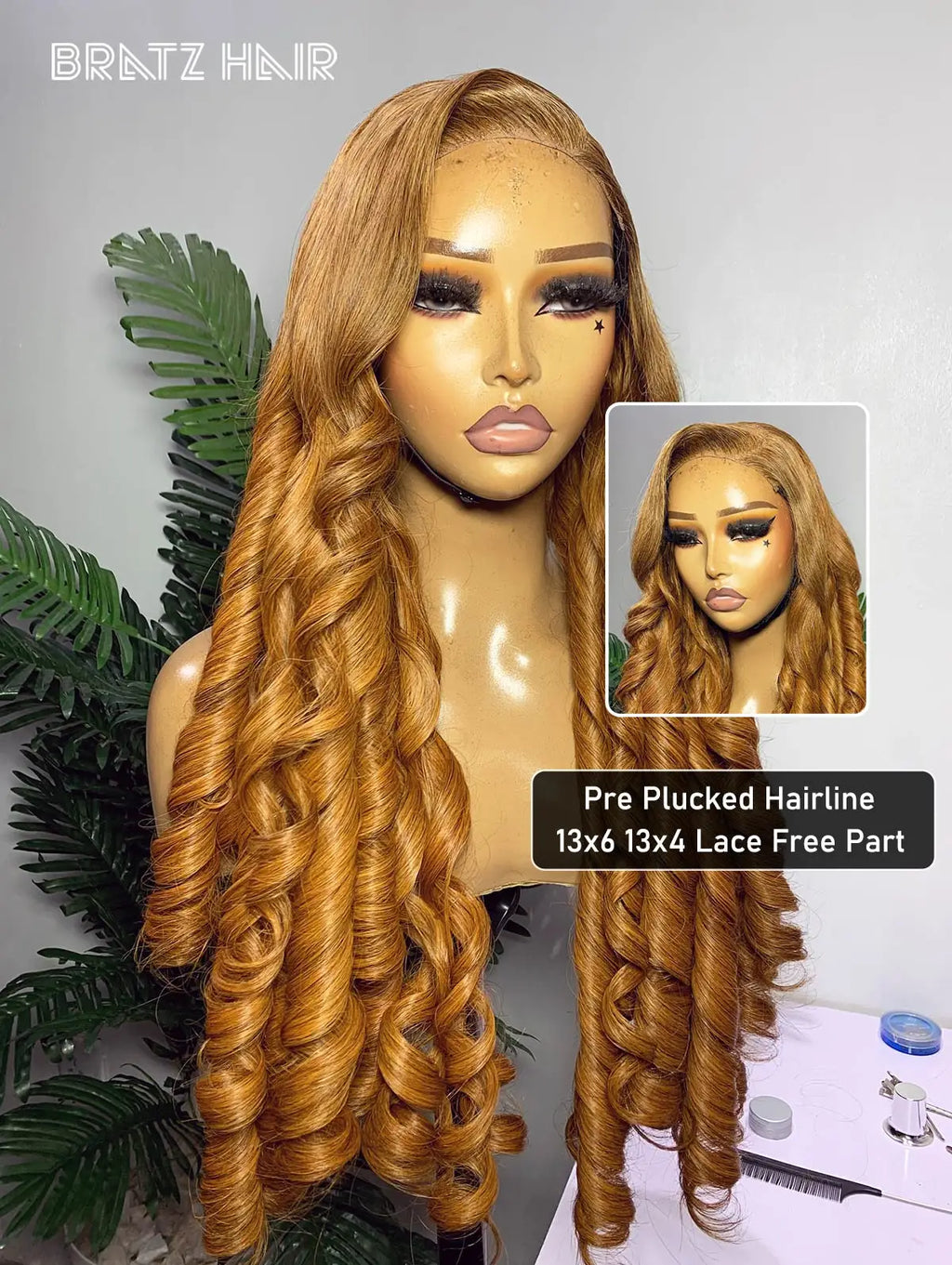 450 Density #30 Blonde Bouncy Curls Wig Human Hair 13x6 13x4 HD Lace Front Wig for Woman Glueless 4x4 5x5 Blonde Loose Wave Wigs