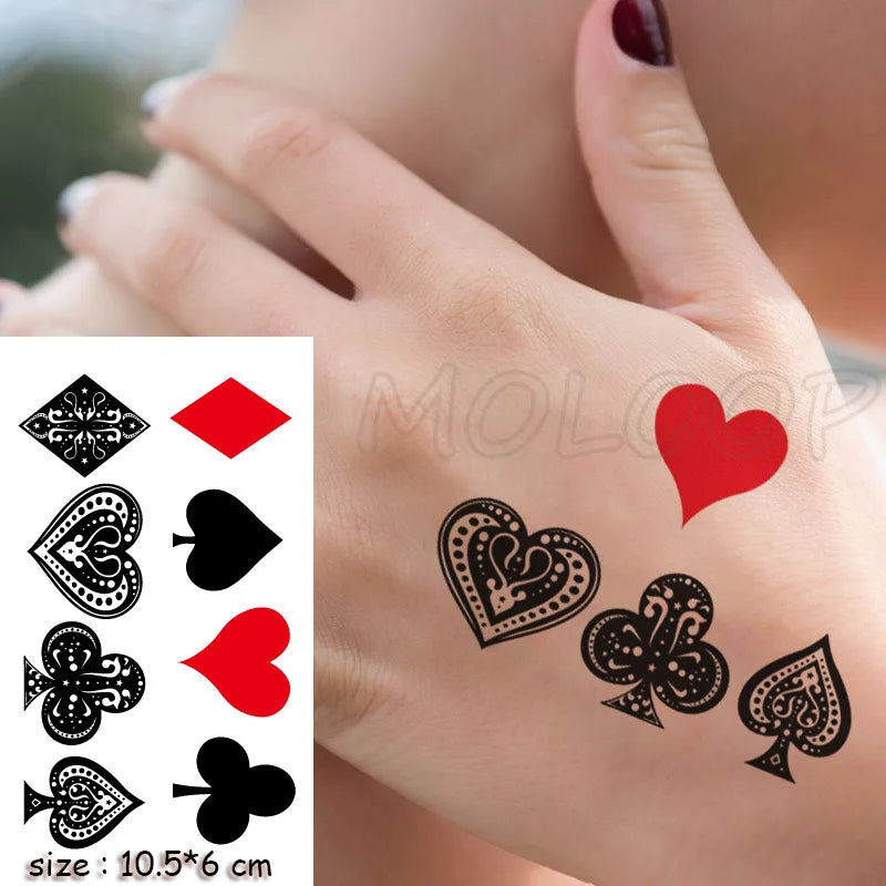 Sexy Red Lips Water Transfer Tattoo – Waterproof Body Art 10.5x6cm