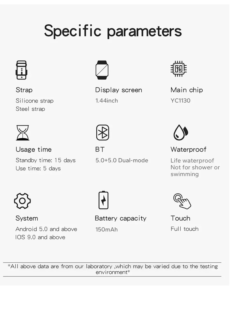 Bluetooth Call Smartwatch – 1.83" Sports Fitness Watch for Android & iOS