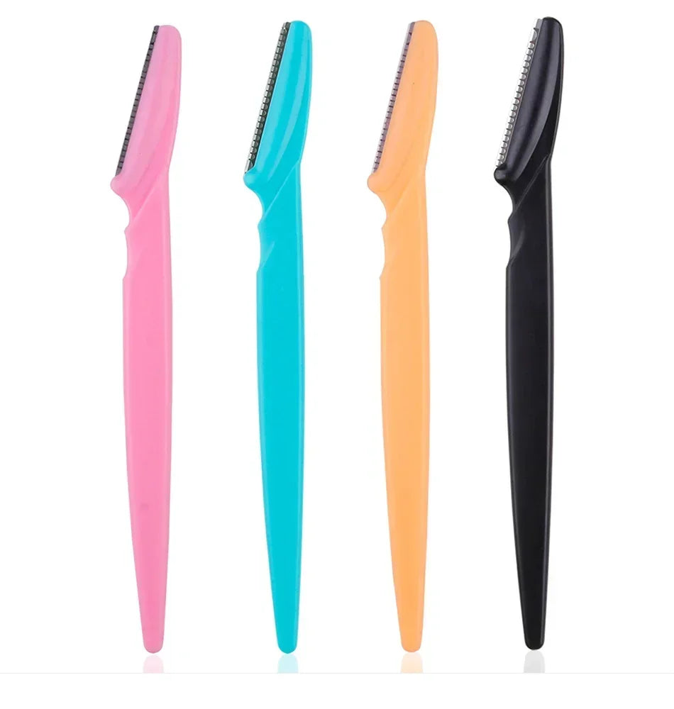 Portable Eyebrow Trimmer Blade Women's Face Shaver Safety Knife Makeup Scraper Hair Removal Tool for Eyebrow Epilation