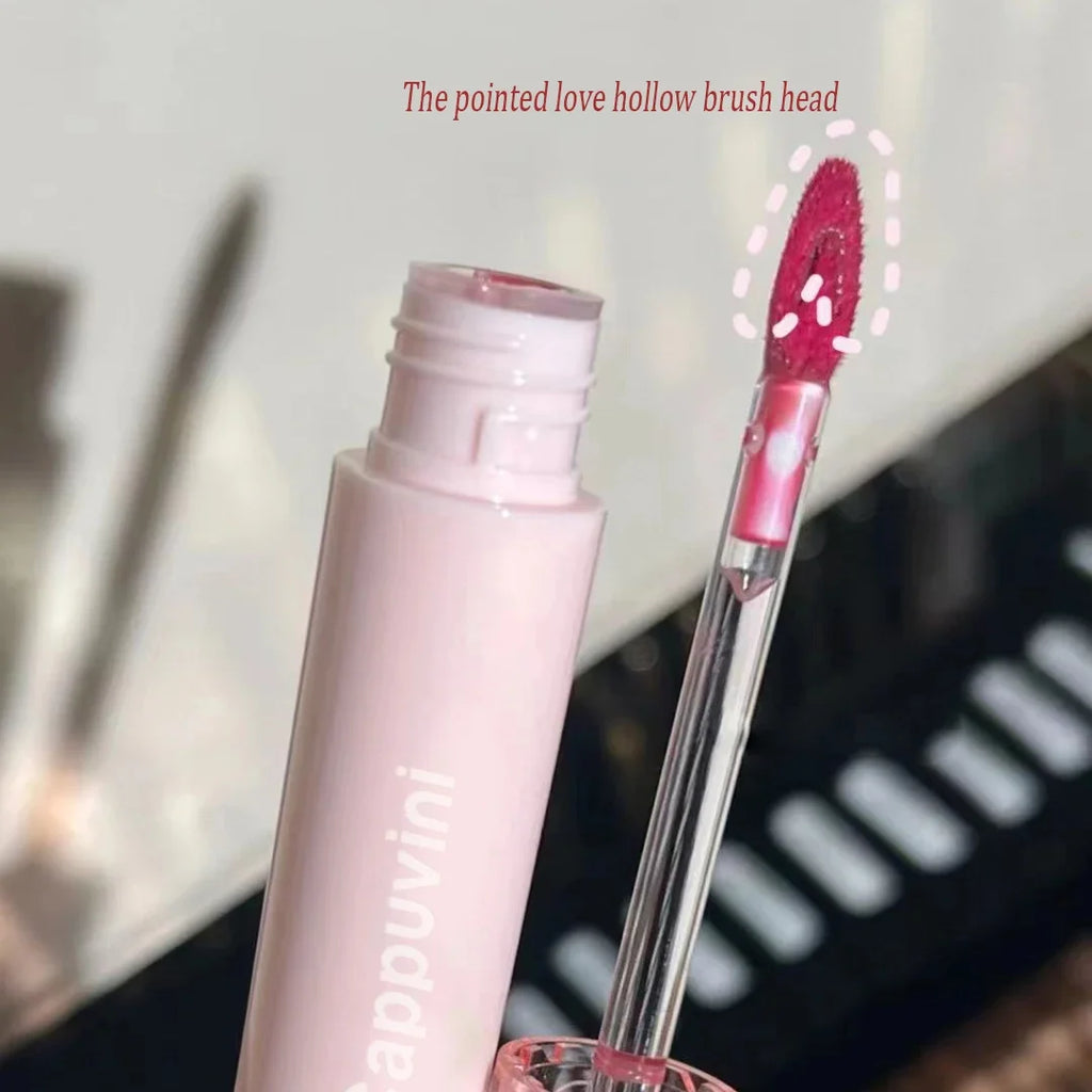Cherry Pink Mirror Water Lip Gloss Lip Glaze Transparent Glass Lip Oil Waterproof Liquid Lipstick Nude Brown Clear Tint Makeup