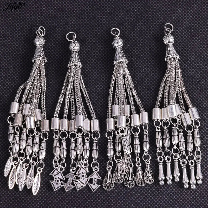 Ethnic Tassel Pendant Charms – DIY Religious Prayer Bead Necklace Supplies