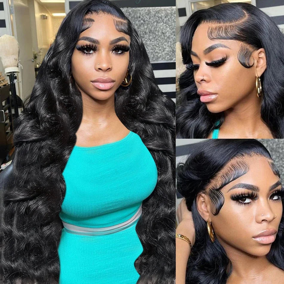 40 Inch Body Wave 13x4 13x6 HD Lace Frontal Wigs Human Hair 300 High Density Body Wave Lace Front Wig For Women Brazilian Hair