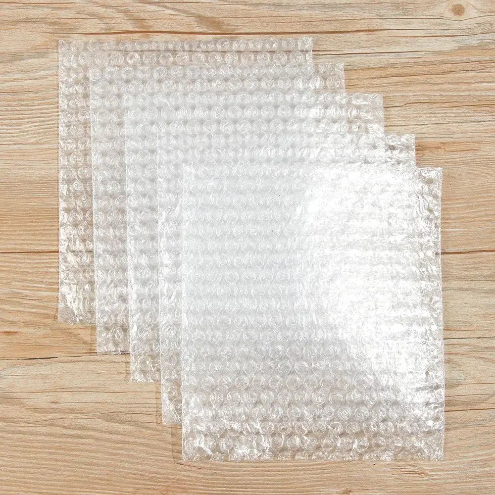 50pcs PE Clear Cushioning Covers Envelope Shockproof Package White Bubble Bag Protective Wrap Foam Packing Bags