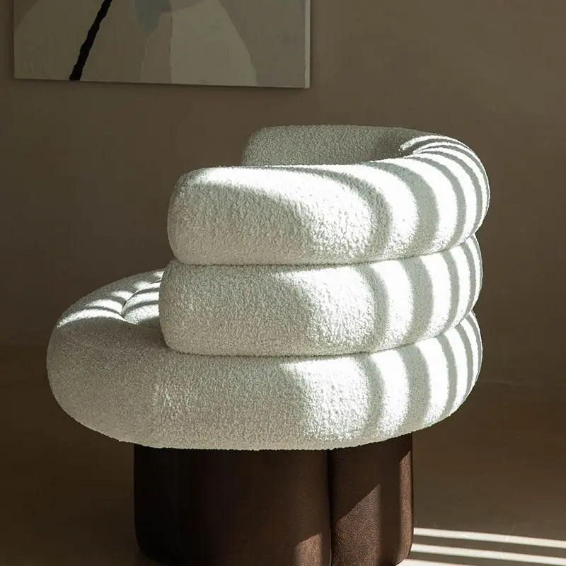 Modern Single Sofa – Lazy Luxury Nordic Corner Sofa for Bedroom & Balcony