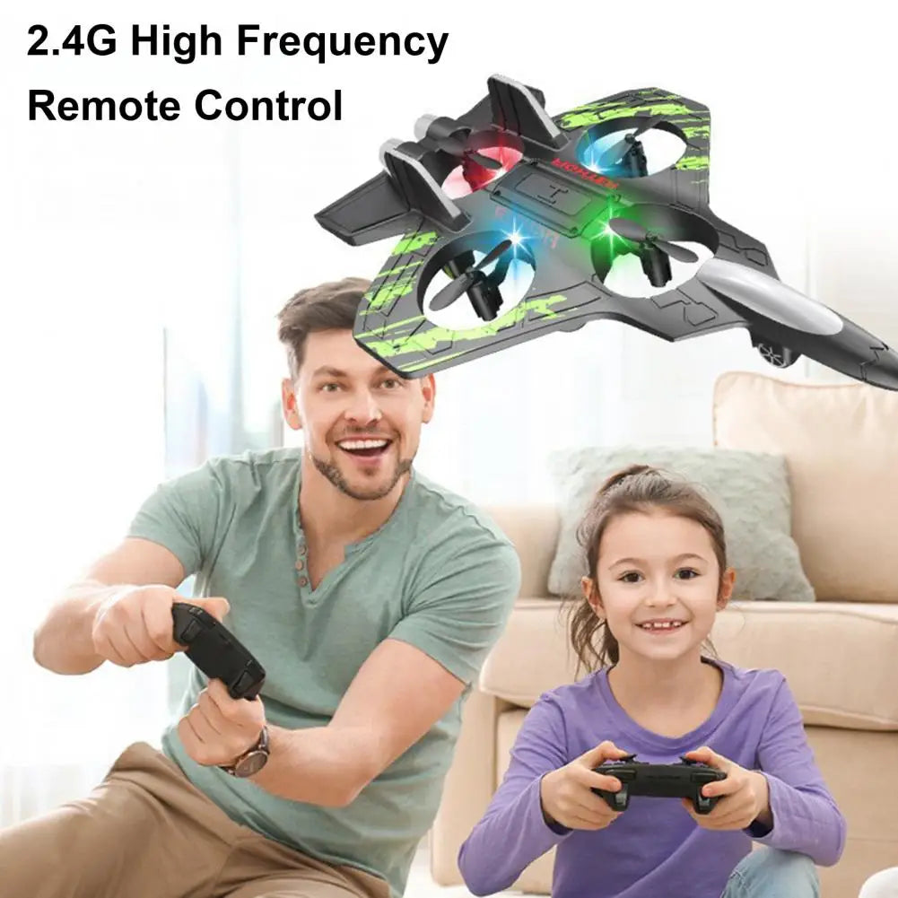 Remote Control Airplane Toy – 360° Stunt Flip Mini EPP Foam Fighter Jet for Kids & Adults (2.4GHz)