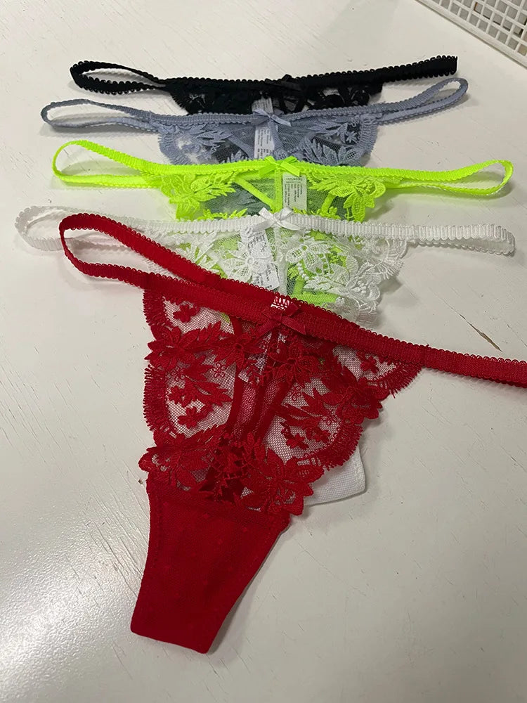 Lace Thong Panties – Women's Seamless Breathable G-String Underwear (S–XL)