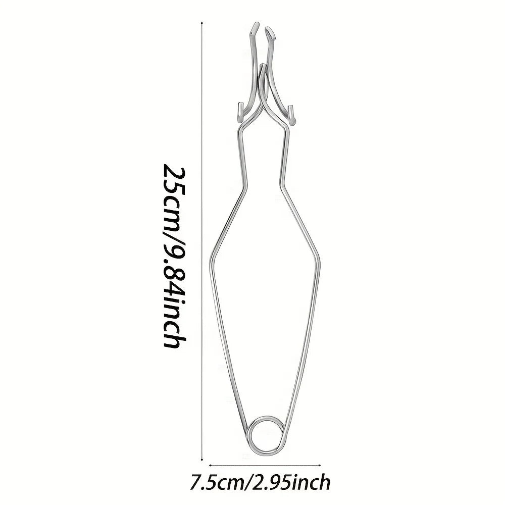 High-Temp Quartz Crucible Clip and Melting Bowl Set for Gold Silver Melting Jewelry Casting Metal Refining Furnace Tools