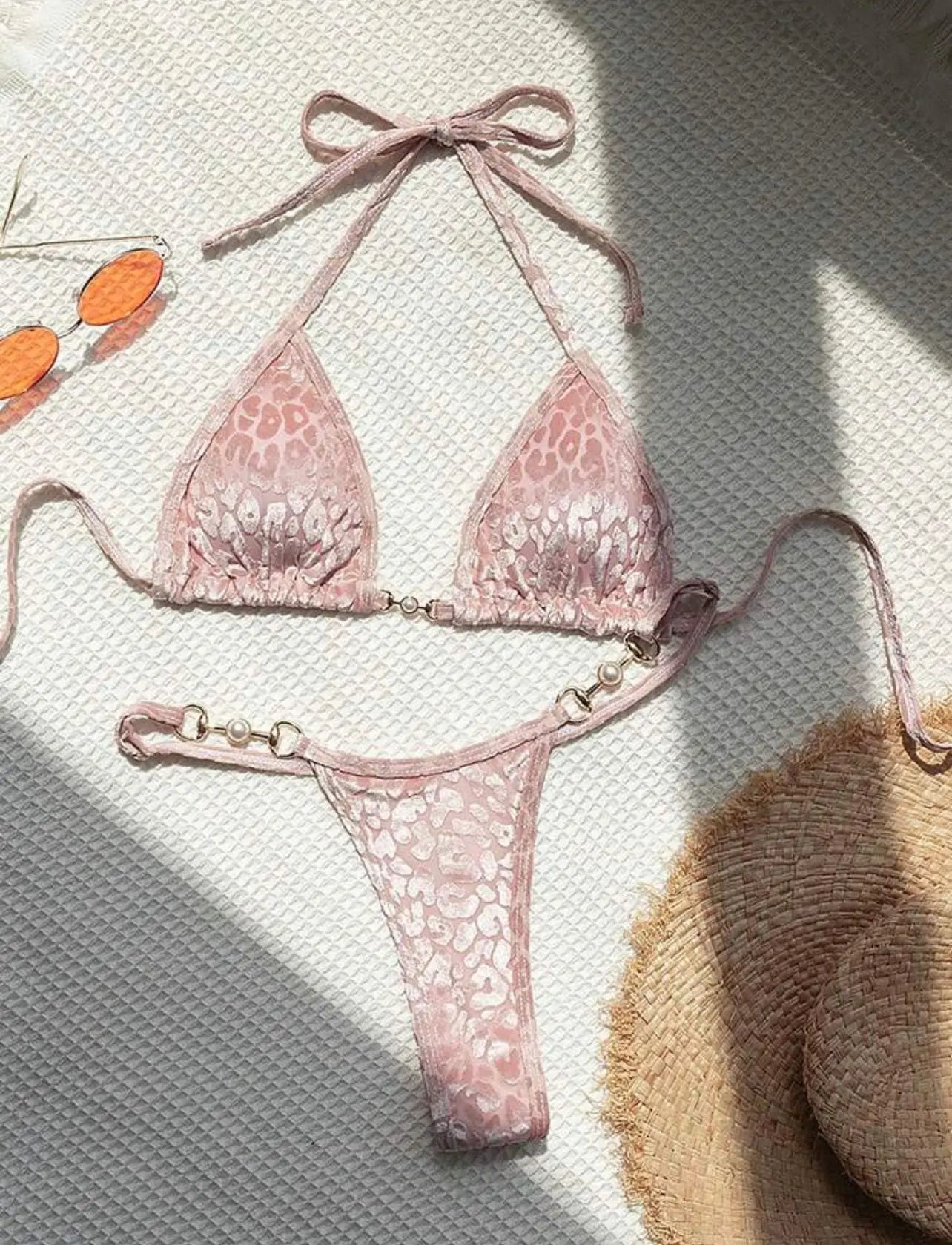 2026 PU Faux Leather Mini Micro Thong Bikini Women Swimwear Female Swimsuit Two-pieces Bikini set Bather Bathing Suit Swim K5280