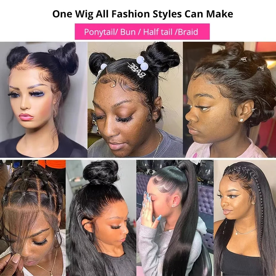 Glueless Wigs Human Hair Super Double Drawn Lace Frontal Wig Vietnamese Bone Straight 13x6 Hd Lace Frontal Wig Pre Plucked