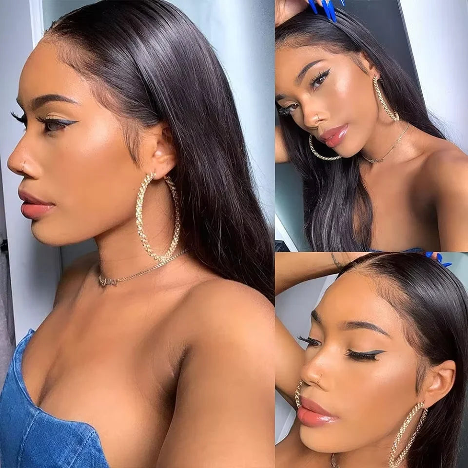 30 36 Inch 13x4 Human Hair Lace Frontal Wig Bone Straight Transparent Hd Lace Wig 13x6 Human Hair For Woman Remy Human Hair Wigs