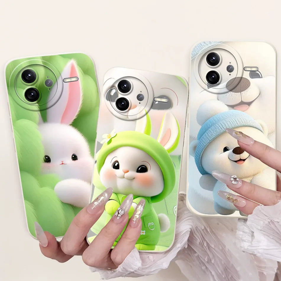 Xiaomi Poco F7 Ultra / F7 Pro Phone Case – Cute Cat & Panda Soft Silicone Shockproof Cover