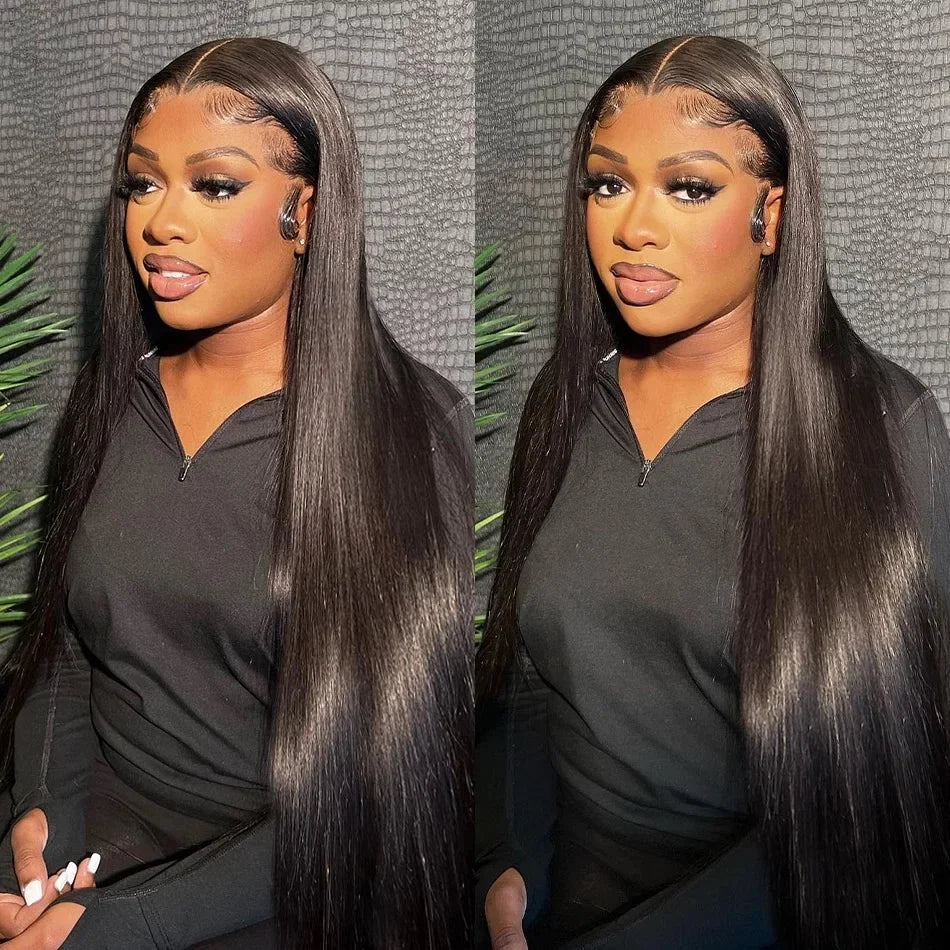 30 36 Inch 13x4 Human Hair Lace Frontal Wig Bone Straight Transparent Hd Lace Wig 13x6 Human Hair For Woman Remy Human Hair Wigs
