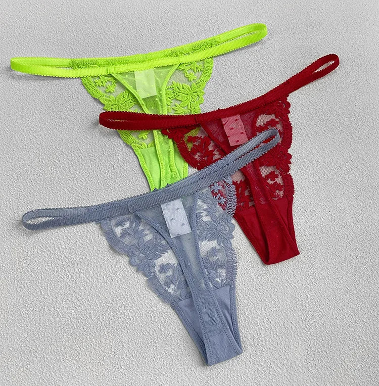 Lace Thong Panties – Women's Seamless Breathable G-String Underwear (S–XL)