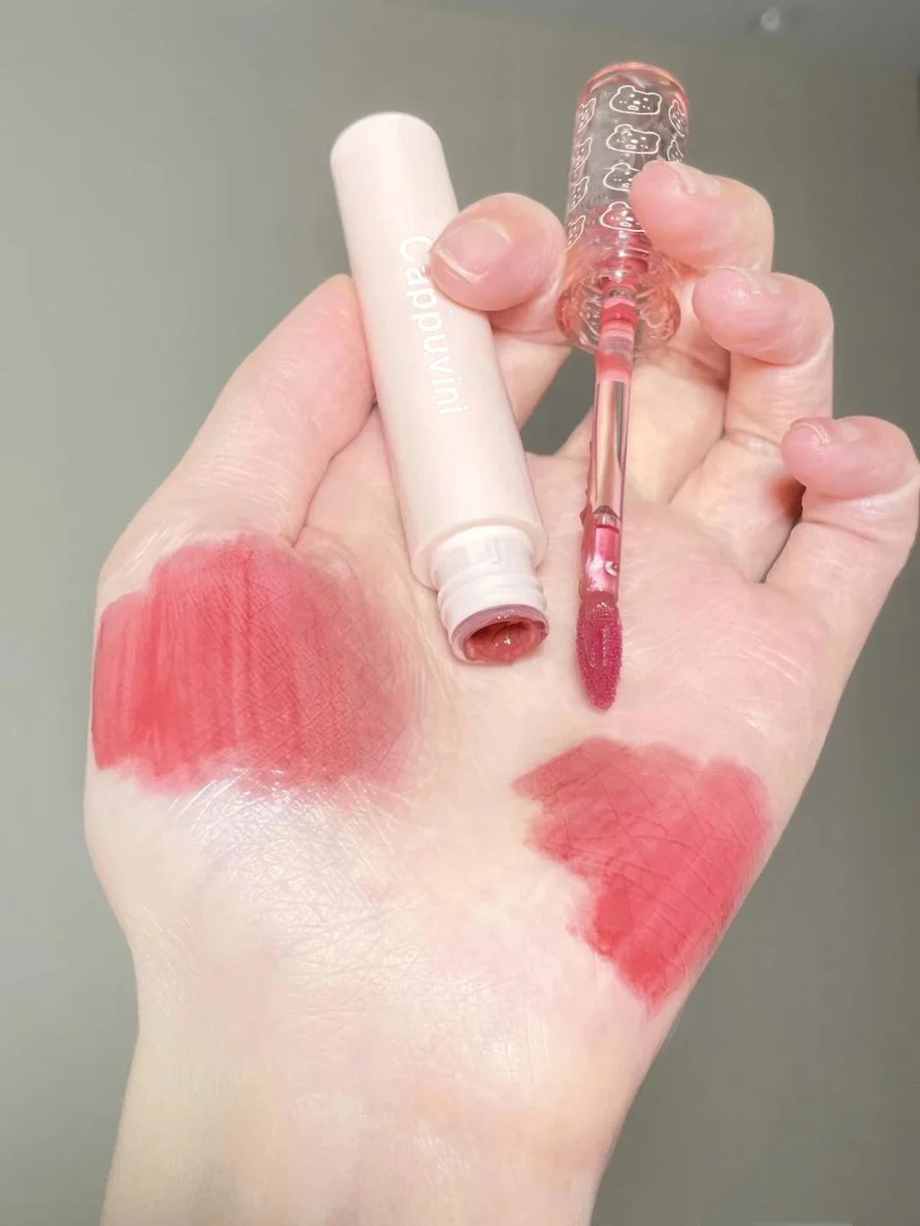 Cherry Pink Mirror Water Lip Gloss Lip Glaze Transparent Glass Lip Oil Waterproof Liquid Lipstick Nude Brown Clear Tint Makeup