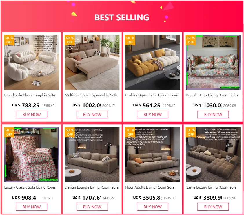 Lazy Relaxing Living Room Sofa – Comfortable Luxury Designer Minimalist Apartment Sofa