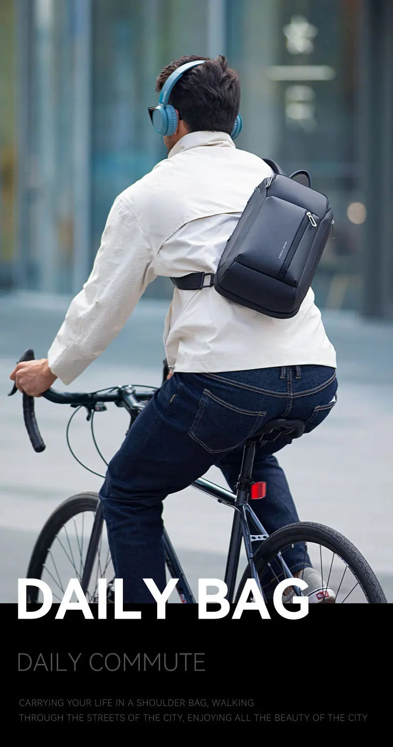MarkRyden Colonne: Fashion Chest Bags Outdoor Leisure Waterproof Shoulder Crossbody Bag Large Space Chest Bag Men Sling Bag