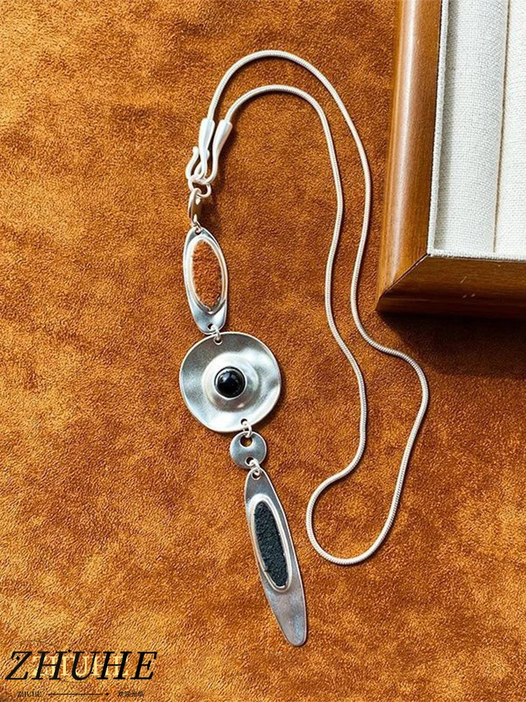 Eye Motif Necklace & Earrings Set – Artistic Craft Jewelry for Women & Men