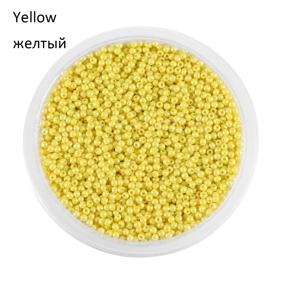 2mm Charm Glass beads Czech Glass Seed Beads Small Round Loose Bead For DIY Jewelry Making Earrings Bracelet
