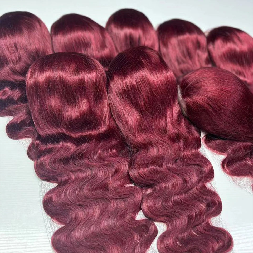99J 360 Full Lace Wig Human Hair Pre Plucked Burgundy 250 High Density Lace Wigs Body Wave Lace Front Wig Human Hair Wigs
