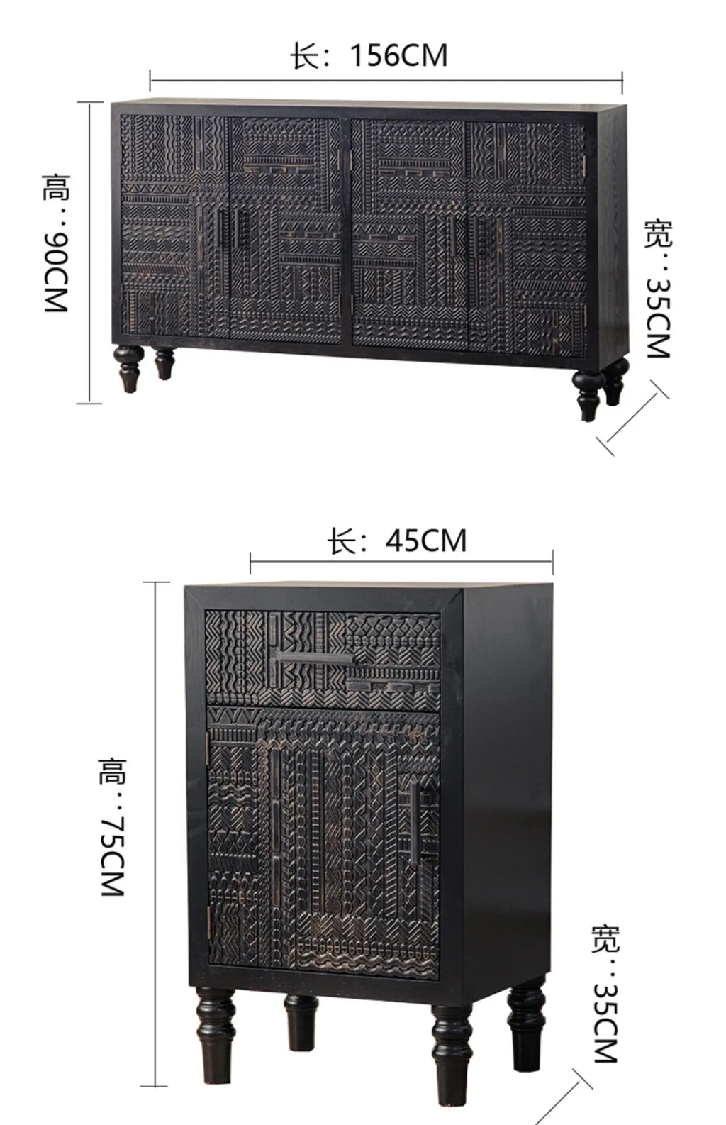 European Quality Living Room Cabinet – Premium Storage Display Unit