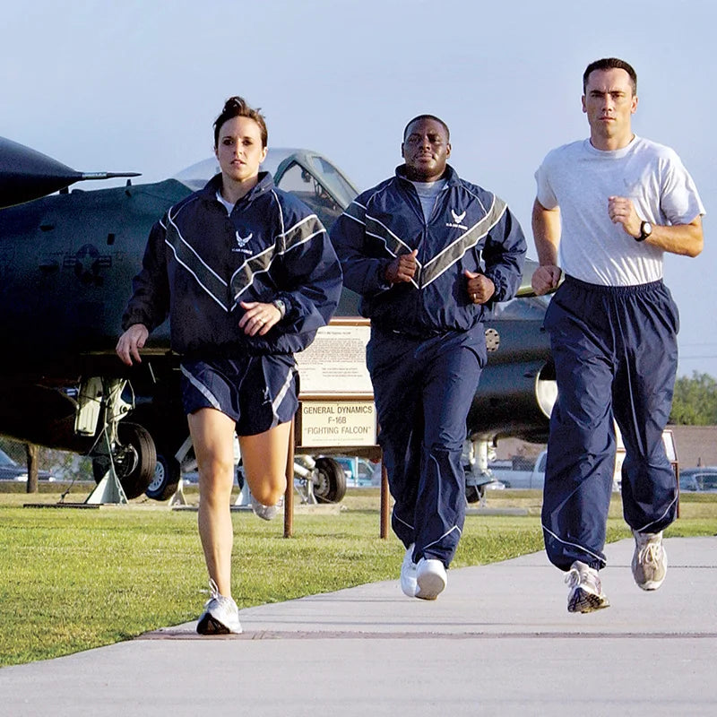 US Air Force PT Running Jacket – Waterproof Windbreaker Training Uniform