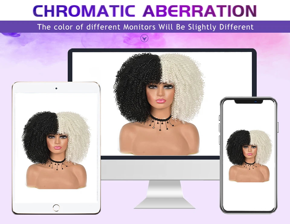 Ombre Brown Blonde Synthetic Body Wave Lace Front Wig 13x5x1 For Black Women 18“ T Part Wavy Layered Cosplay Wig with Baby Hair