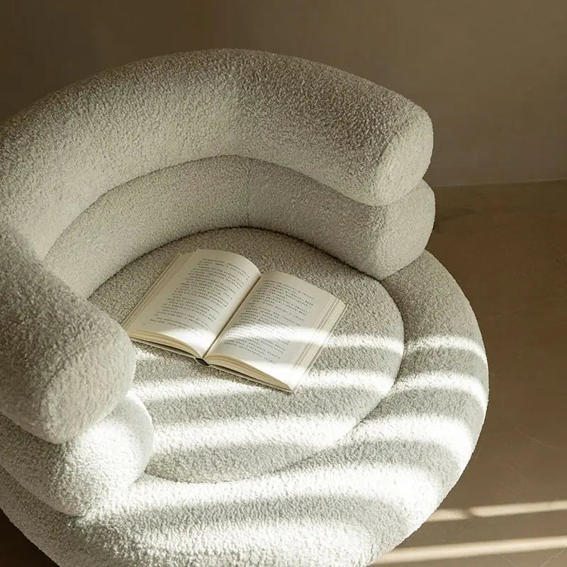 Modern Single Sofa – Lazy Luxury Nordic Corner Sofa for Bedroom & Balcony