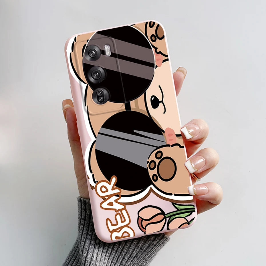 OPPO Reno 12 Pro 5G Phone Case – Cute Rabbit & Panda Soft Silicone Cover (CPH2629)