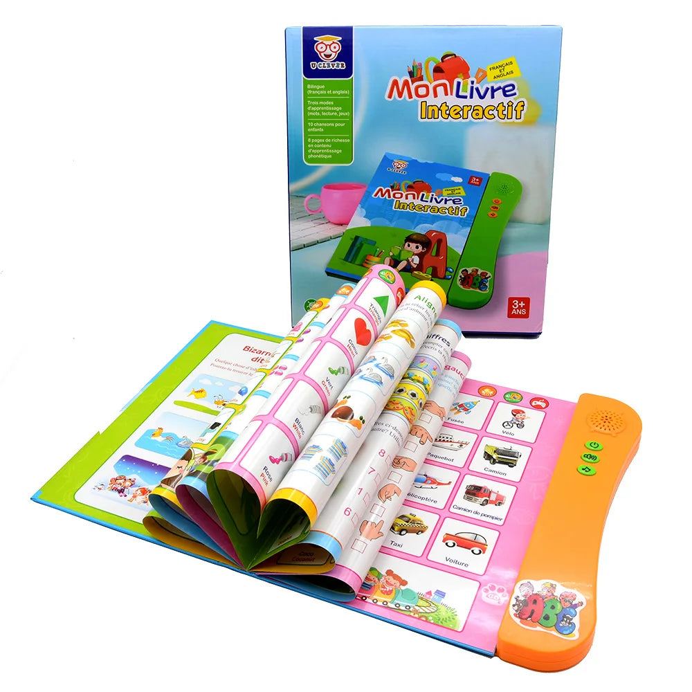 Kids Talking Book – French & English Interactive Early Education Language Learning Toy