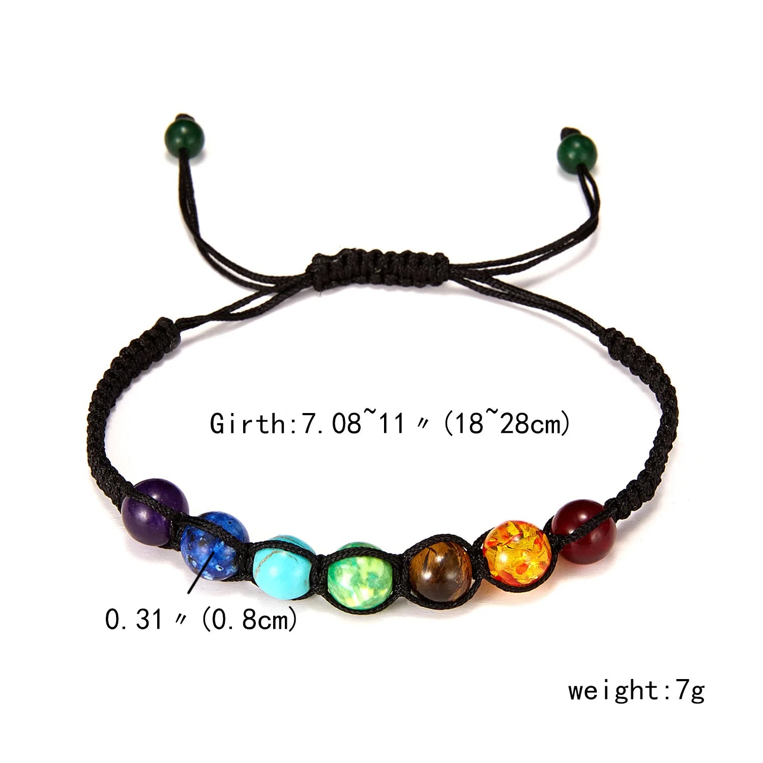 Reiki Healing Stone Bracelet For Women Men Yoga Meditation Jewelry Handmade Woven Natural Crystal Beads Bracelet Bangle