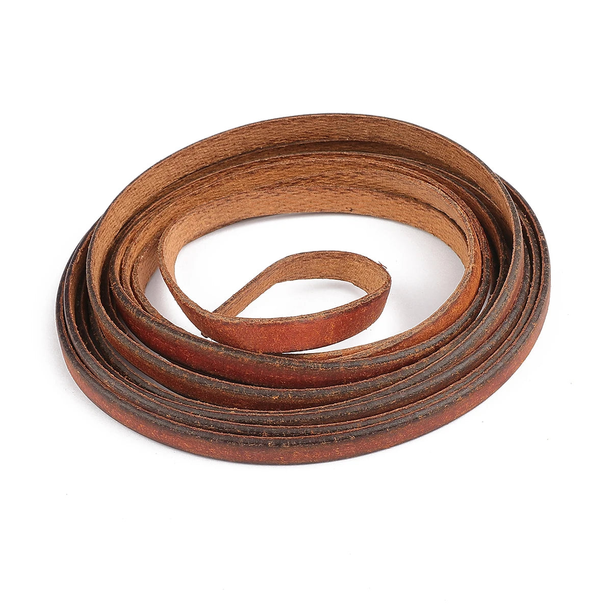 2m Vintage 100% Genuine Cowhide Leather Cord Strip Round/Flat Rope String DIY Bracelet Necklace Braided Craft Jewelry Making