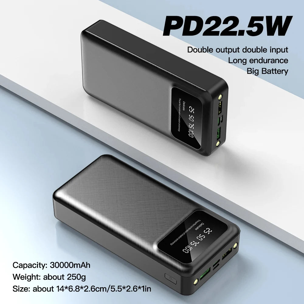 Power Bank 50000mAh Large Capacity External Battery USB Fast Charging LED Display Portable Phone Charger For iphone and Xiaomi