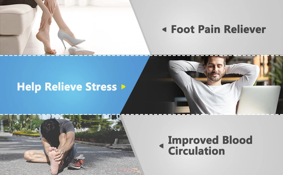 Electric Foot Massager with Heat Compress – Shiatsu Foot Massage Machine for Pain Relief