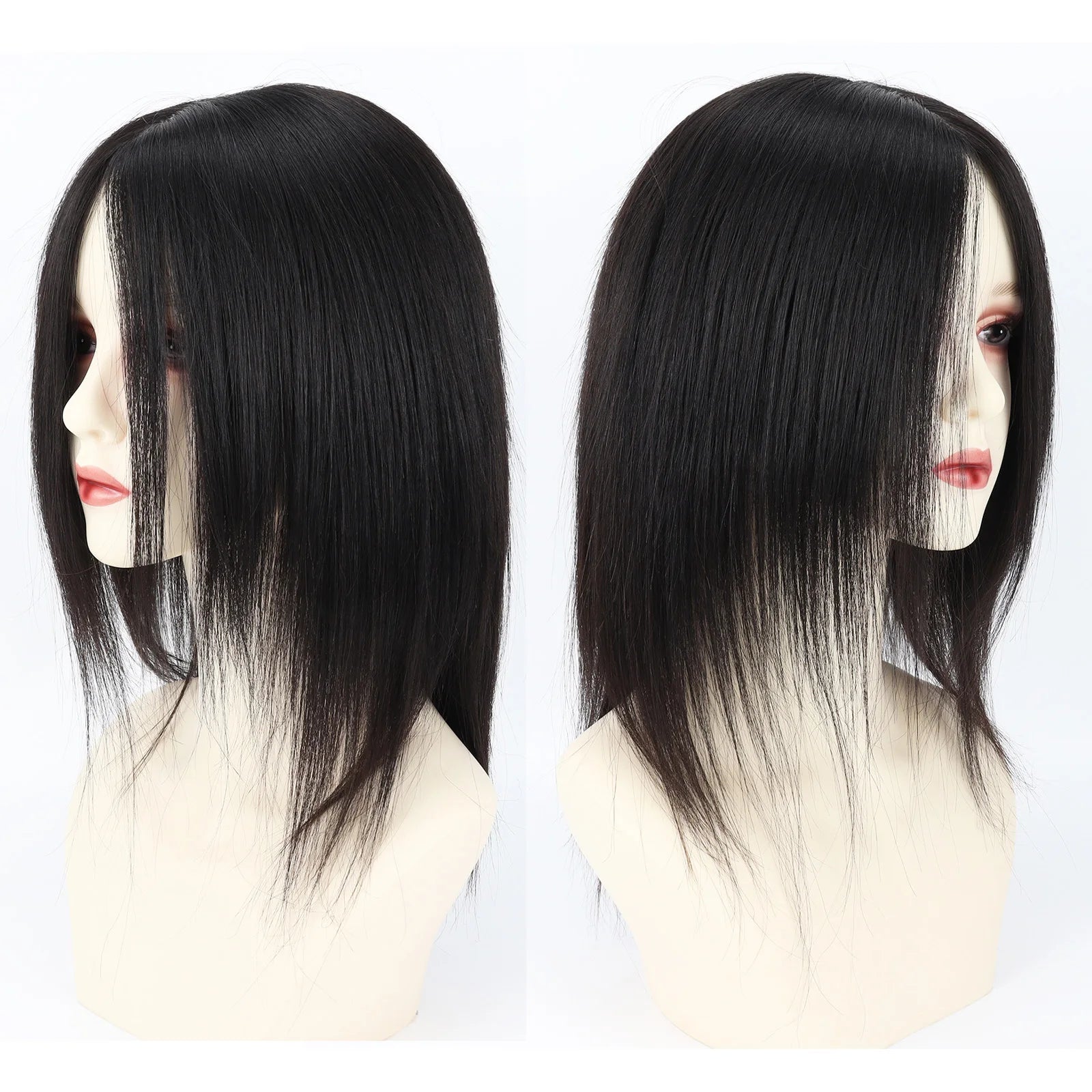 Medical Wig Real Remy Human Hair Silk Top Wig Full Hand Tied Breathable Silk Base Wig Elastic Net Comfortable Wearing for Women
