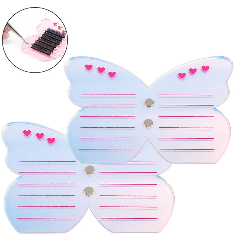 Acrylic Eyelash Extension Tool Grafted Eyelashes Holder Colorful Pallet With Magnetic Suction Scale Plate Lash Makeup Tools