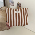 Stripe Cosmetic Bag Waterproof Women Cosmetic Bag Small Bag Storage Makeup Case,Travelling Pouch Organizer for Lady