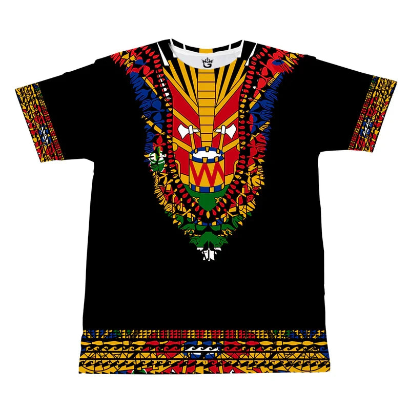 Haitian Flag Vintage T-Shirt – Men's 3D Print Haiti Emblem Streetwear Tee