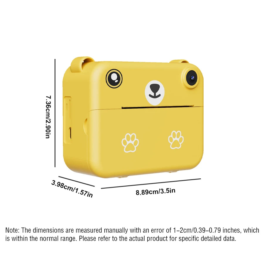 Kids Digital Camera – 1080P HD Instant Print Photo with Video Recorder & Mini Thermal Printer